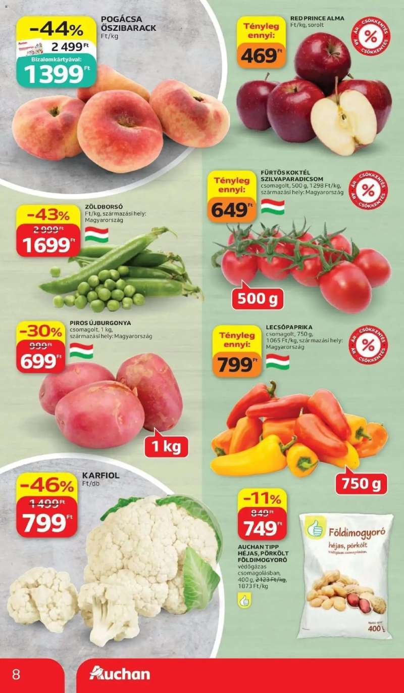 Auchan Auchan akciós újság Budapest 8 oldal