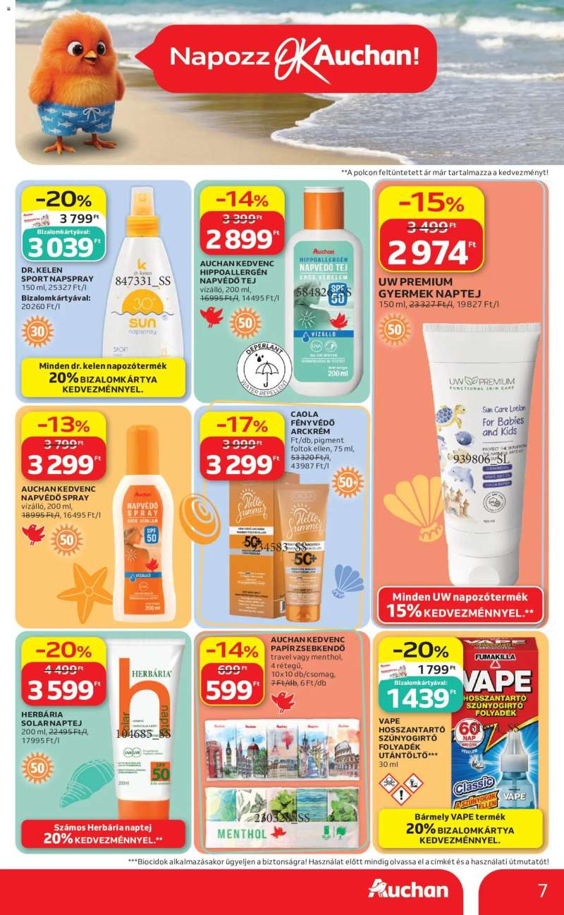Auchan Auchan Strand Katalógus 7 oldal