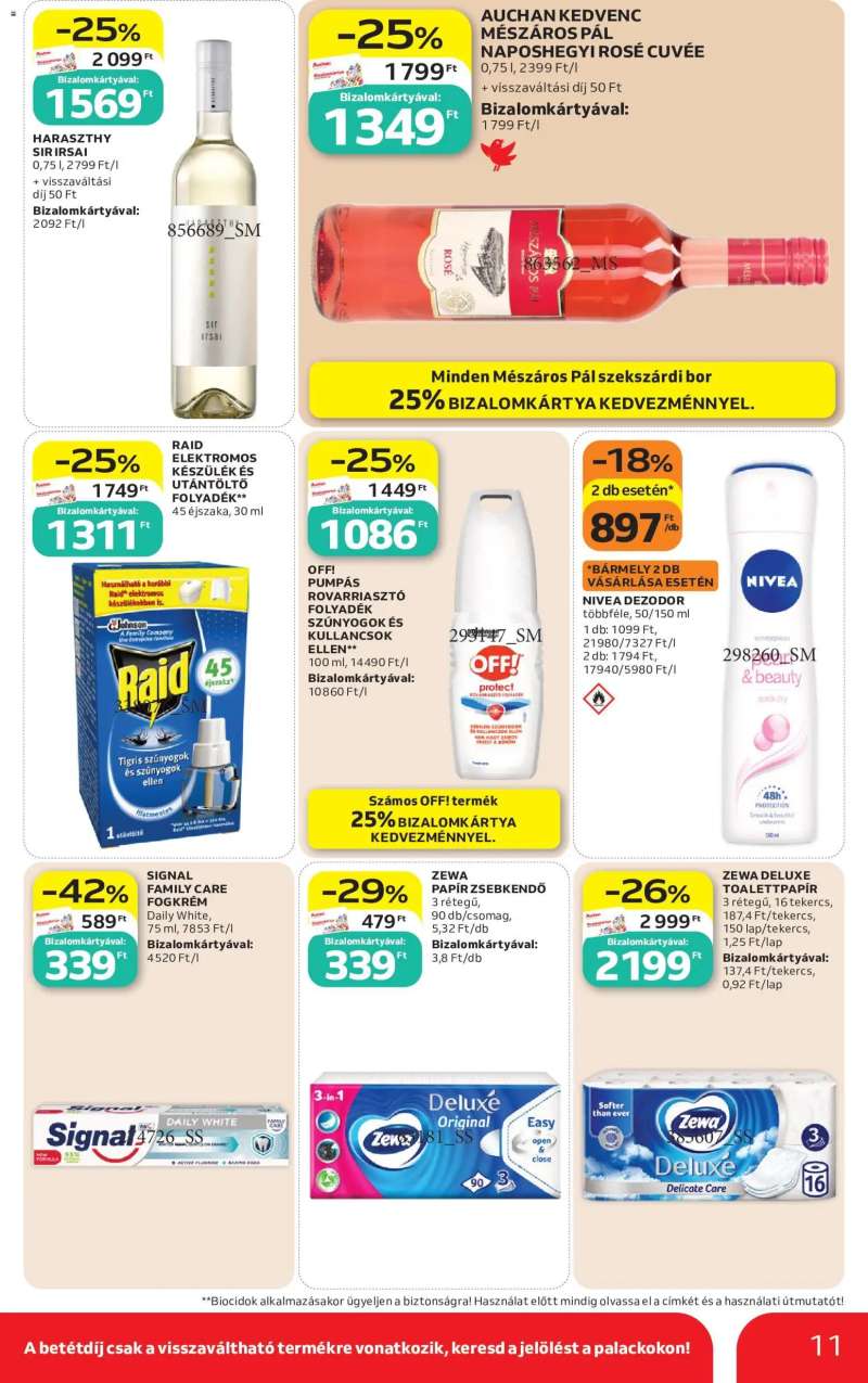 Auchan Auchan Szupermarket akciós újság 11 oldal