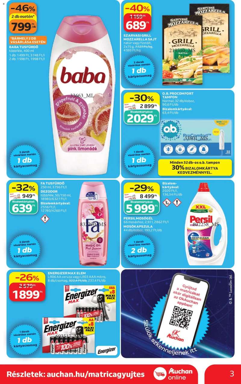 Auchan Auchan Szupermarket akciós újság 3 oldal