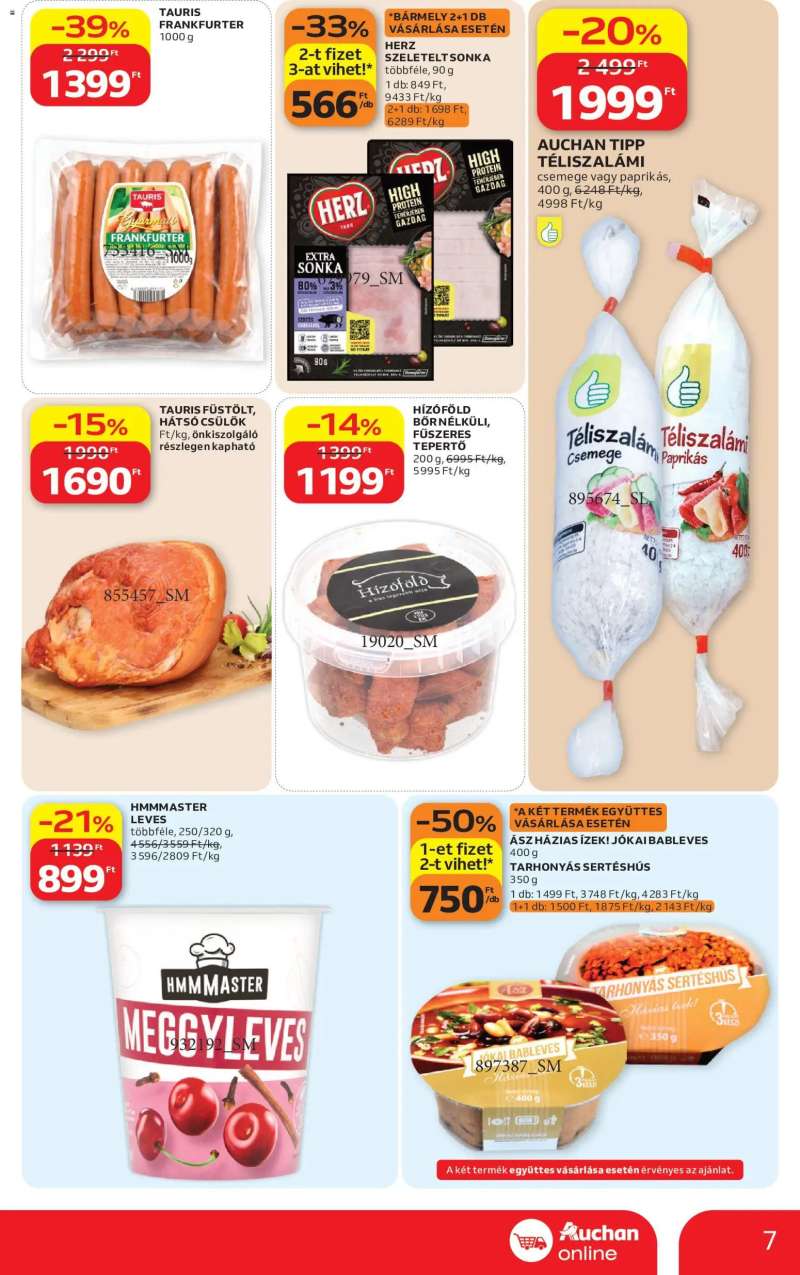 Auchan Auchan Szupermarket akciós újság 7 oldal