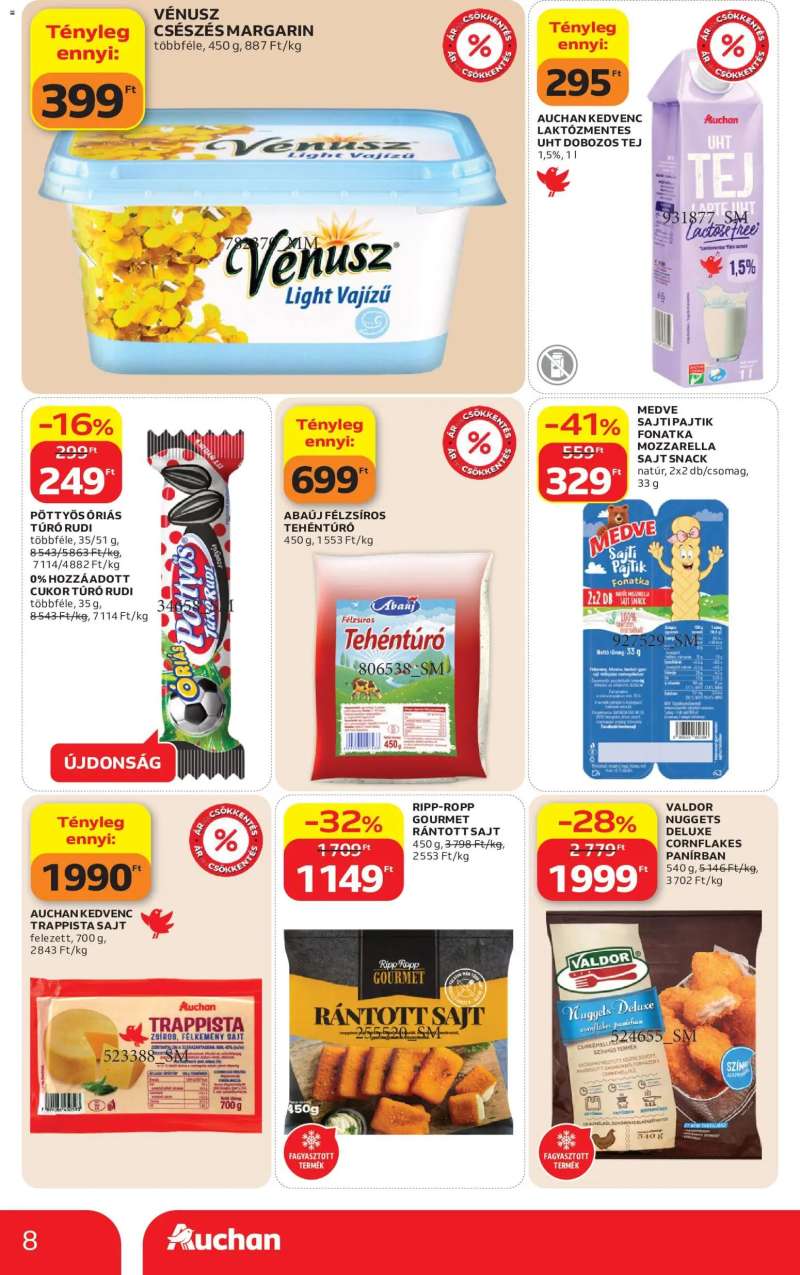 Auchan Auchan Szupermarket akciós újság 8 oldal