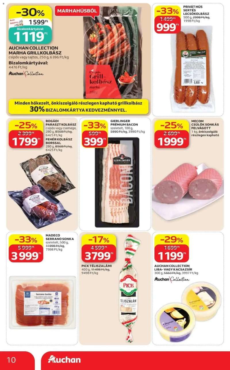 Auchan Auchan akciós újság Fót 10 oldal