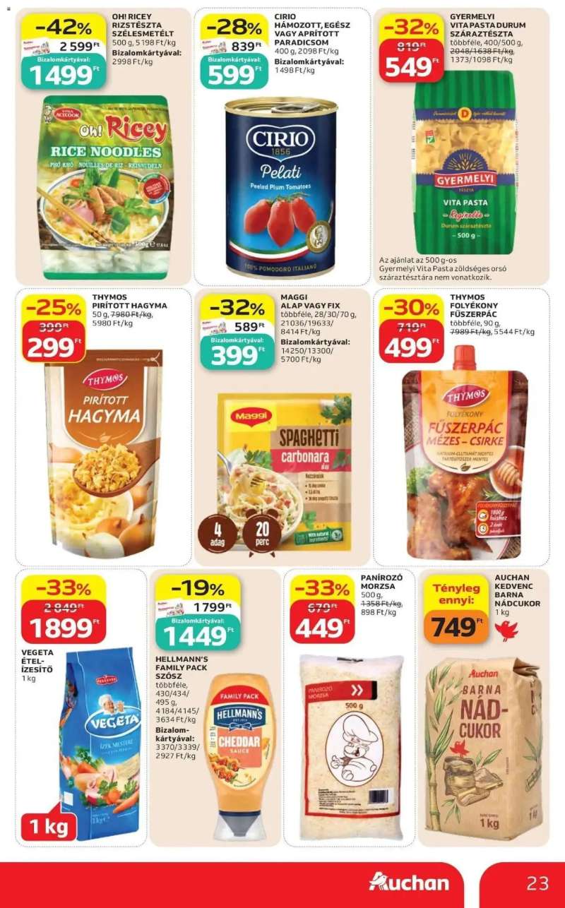 Auchan Auchan akciós újság Fót 23 oldal