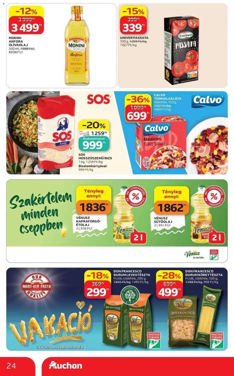 Auchan Auchan akciós újság Fót 24 oldal