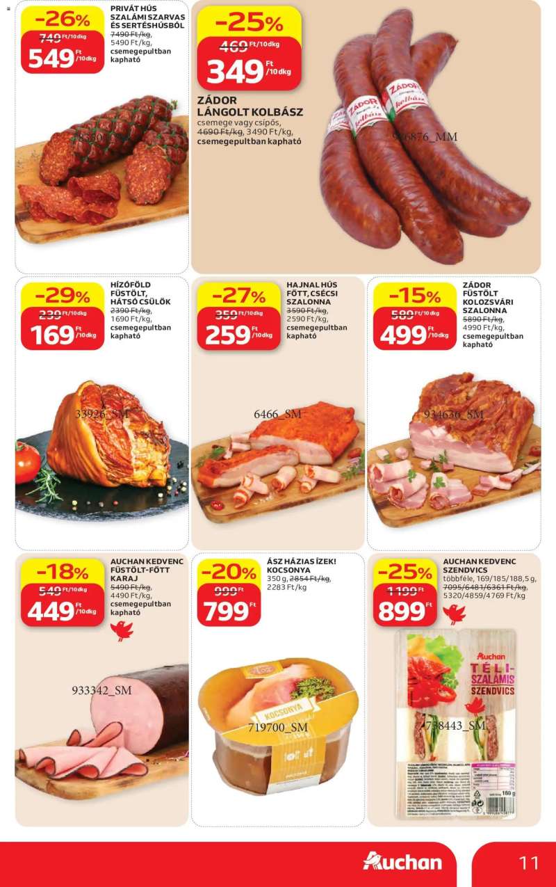 Auchan Auchan akciós újság 11 oldal