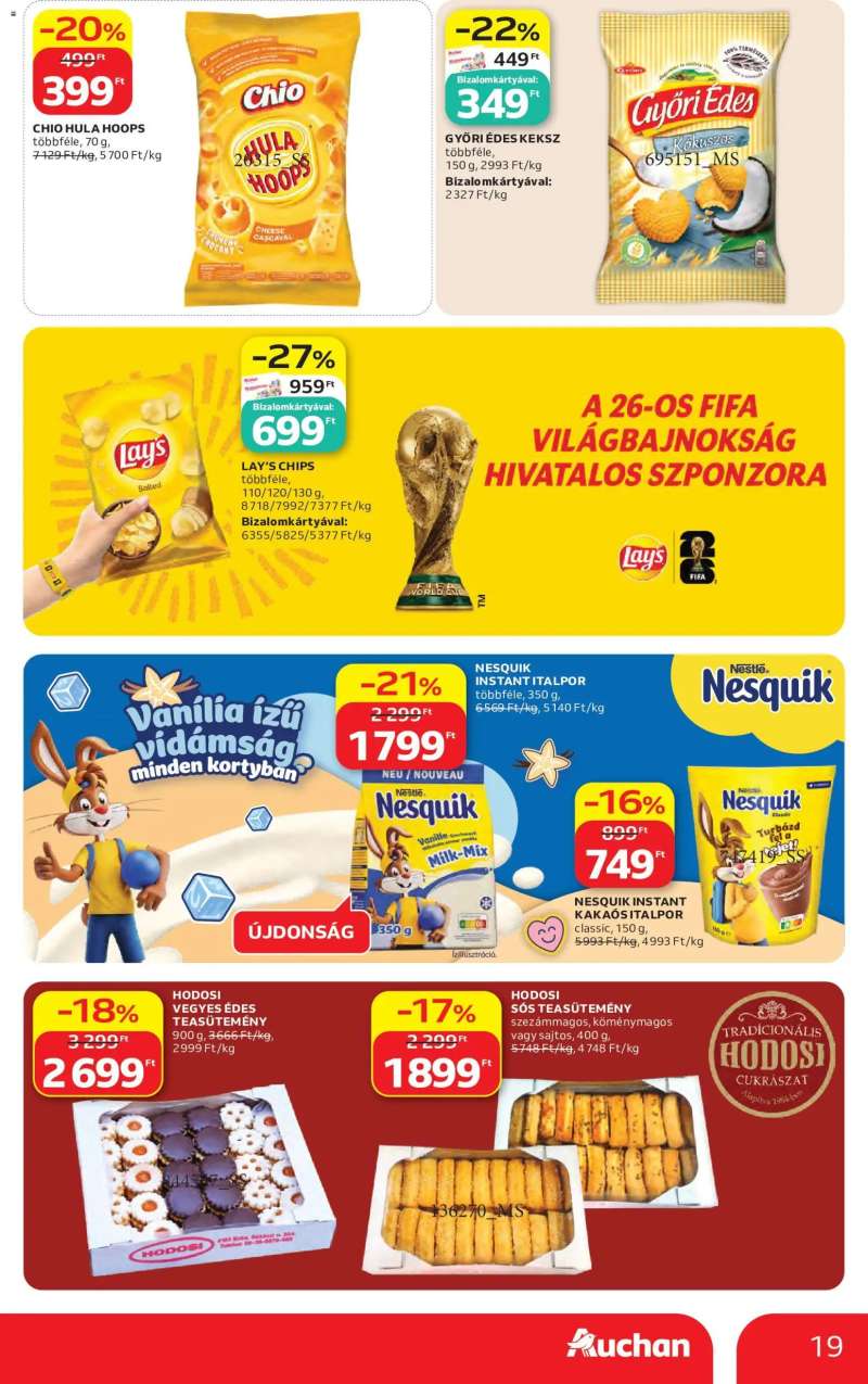 Auchan Auchan akciós újság 19 oldal