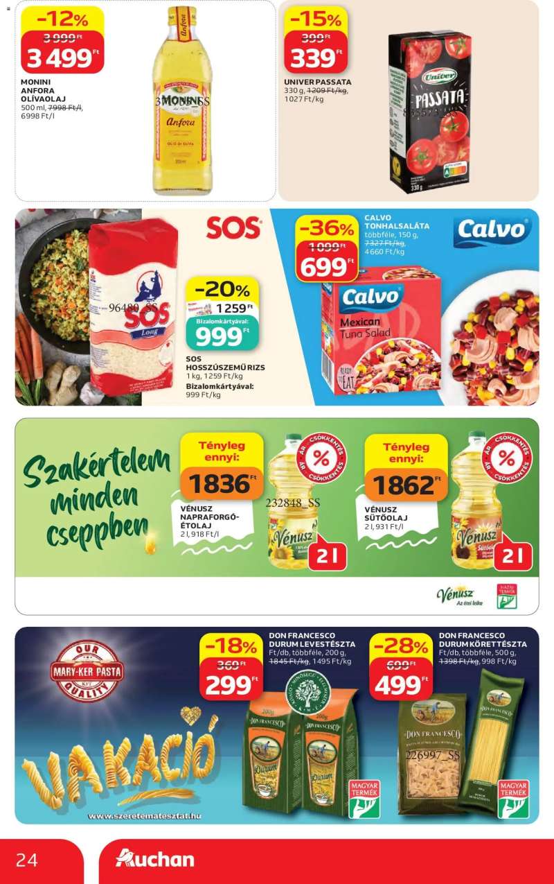 Auchan Auchan akciós újság 24 oldal