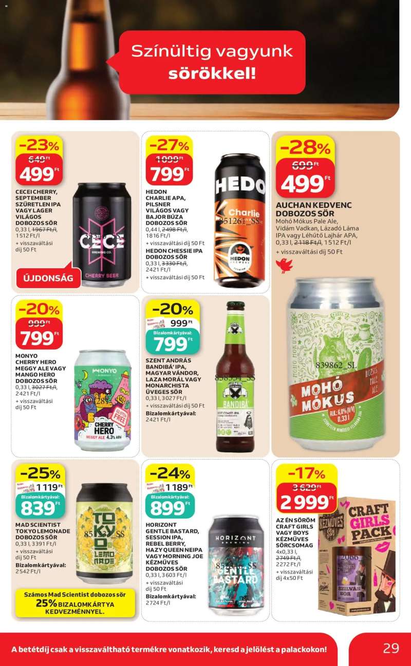 Auchan Auchan akciós újság 29 oldal