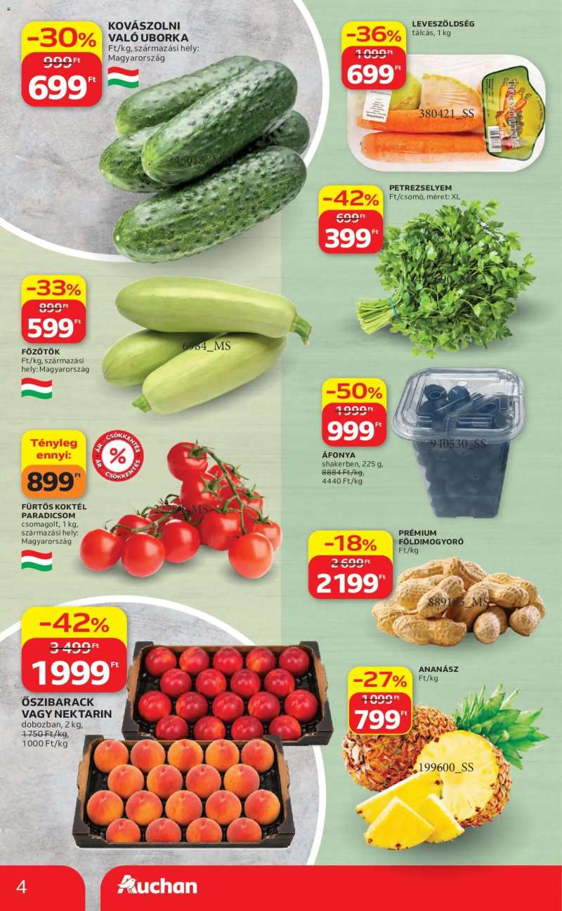 Auchan Auchan akciós újság 4 oldal