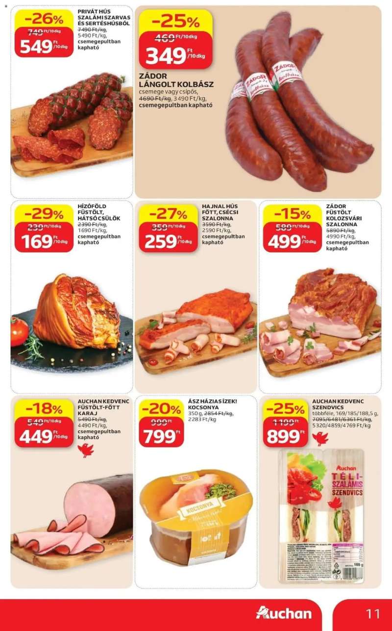 Auchan Auchan akciós újság Budapest 11 oldal