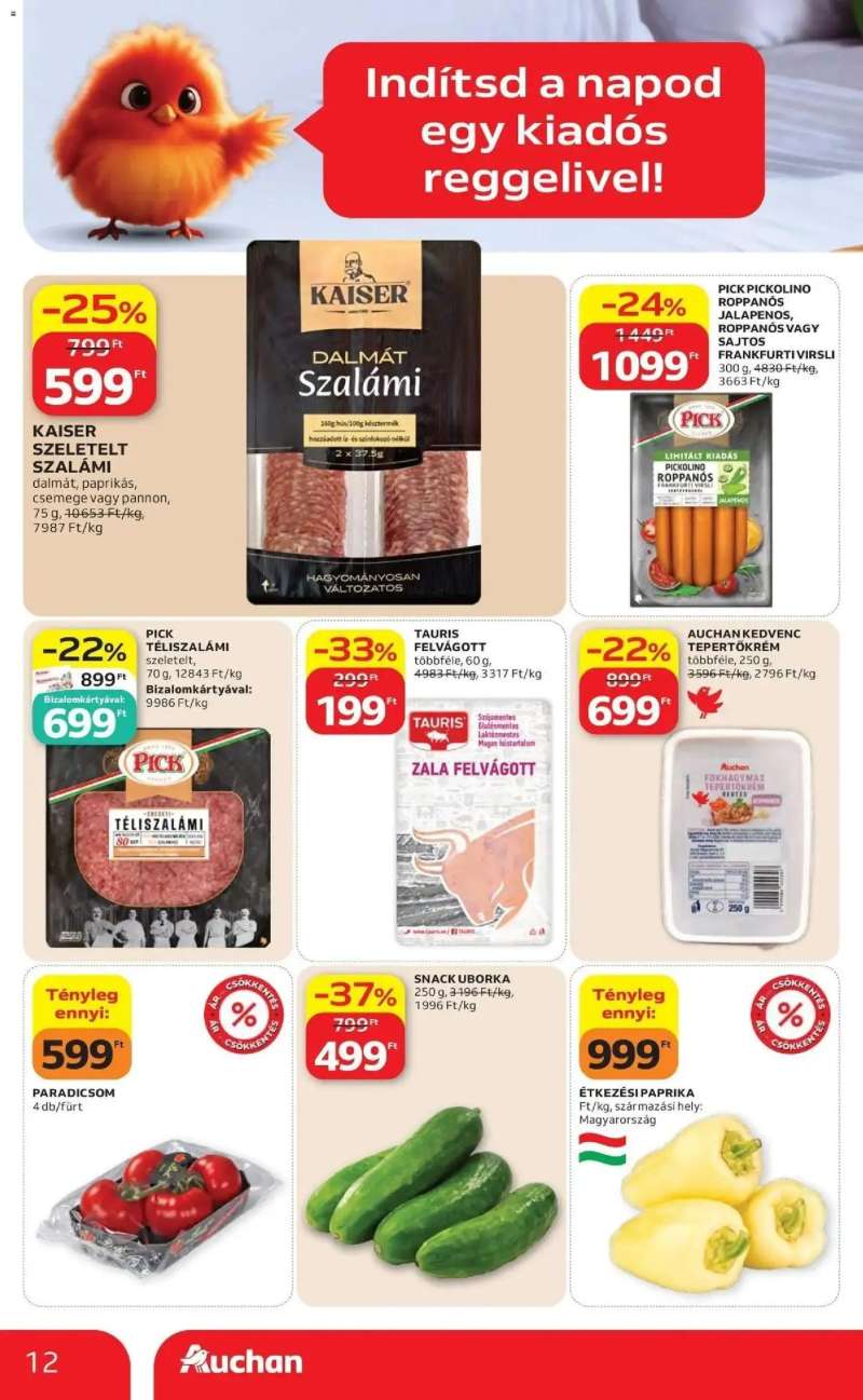 Auchan Auchan akciós újság Budapest 12 oldal