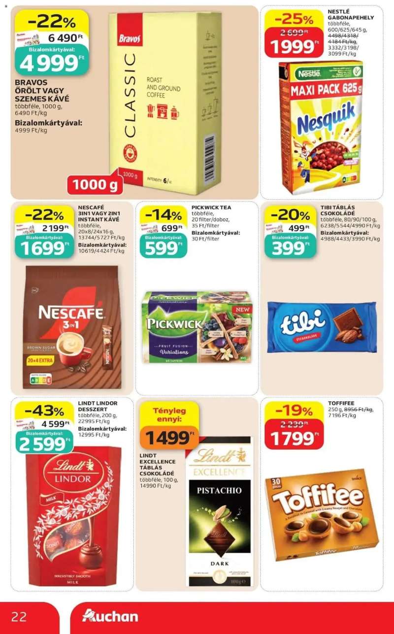 Auchan Auchan akciós újság Budapest 22 oldal