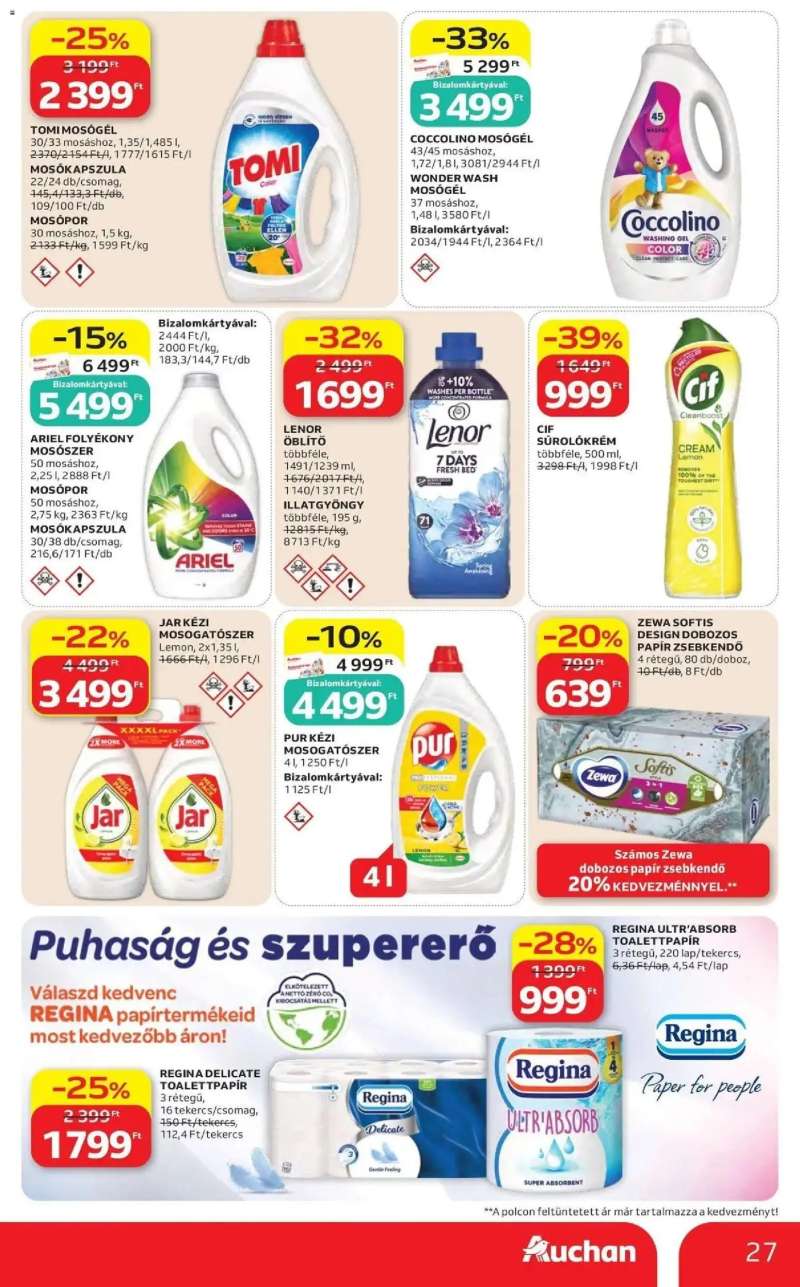 Auchan Auchan akciós újság Budapest 27 oldal
