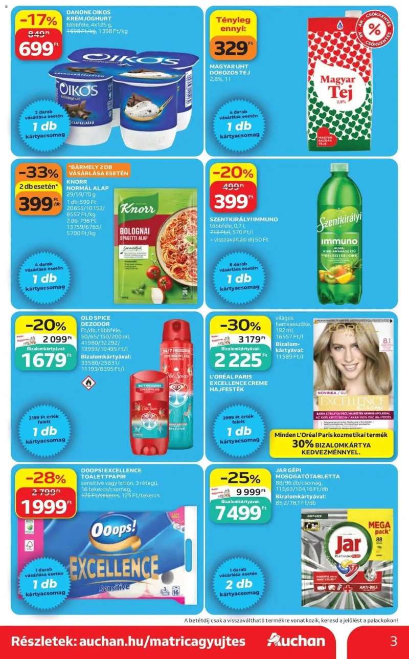 Auchan Auchan akciós újság Budapest 3 oldal