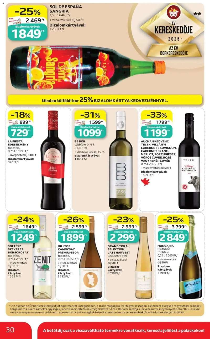 Auchan Auchan akciós újság Budapest 30 oldal