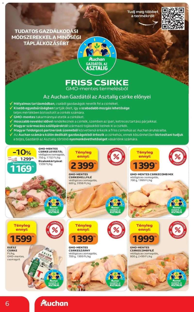 Auchan Auchan akciós újság Budapest 6 oldal