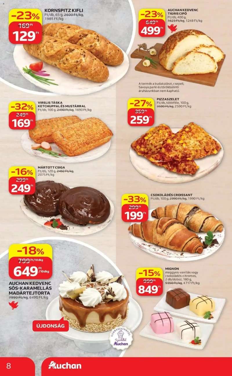 Auchan Auchan akciós újság Budapest 8 oldal
