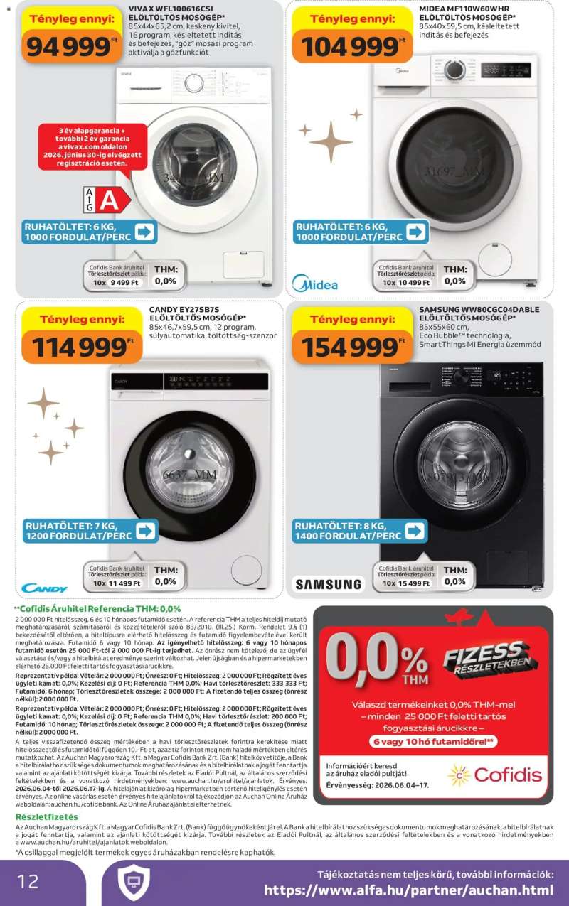 Auchan Auchan Fehér hetek ajánlatai 12 oldal