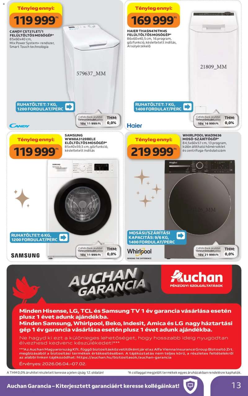 Auchan Auchan Fehér hetek ajánlatai 13 oldal