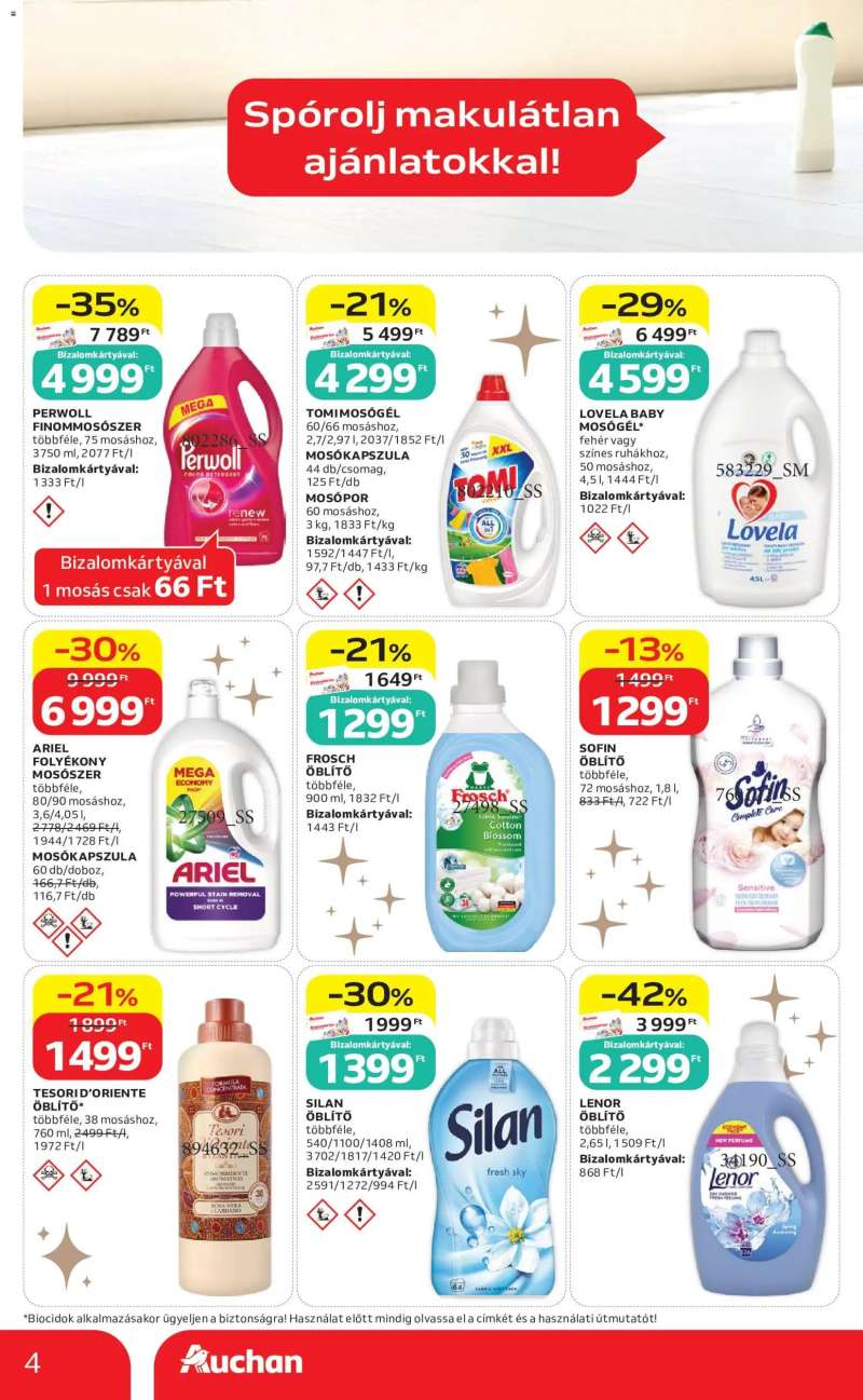 Auchan Auchan Fehér hetek ajánlatai 4 oldal