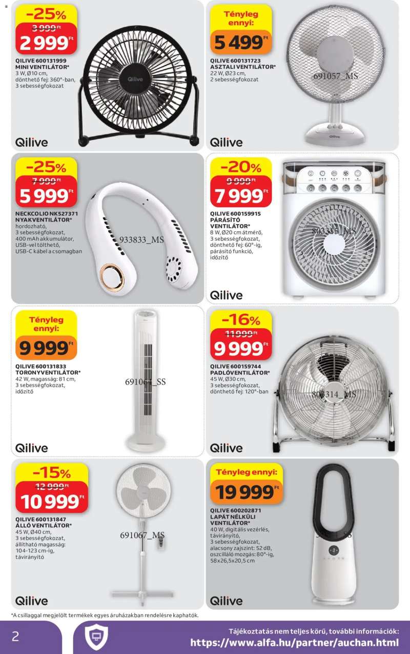 Auchan Auchan Műszaki cikk ajánlataink 2 oldal