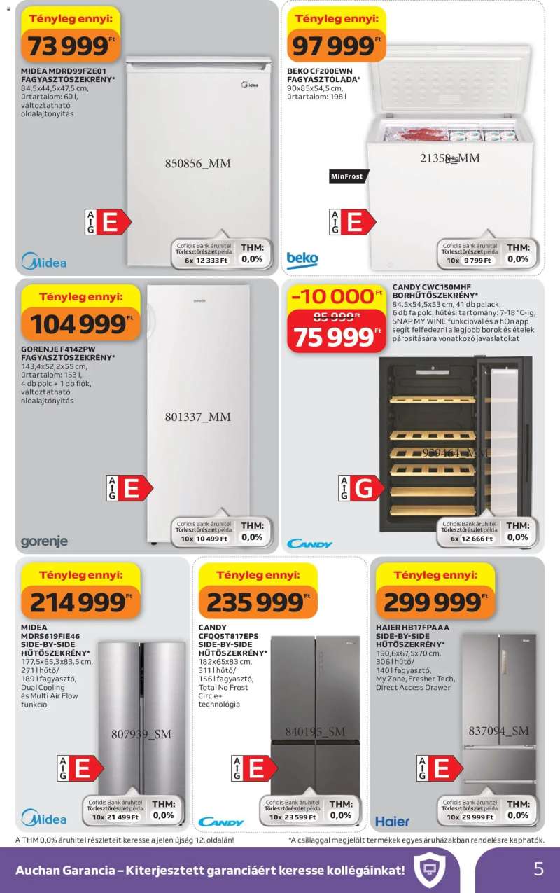 Auchan Auchan Műszaki cikk ajánlataink 5 oldal