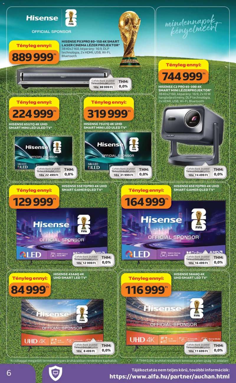 Auchan Auchan Műszaki cikk ajánlataink 6 oldal