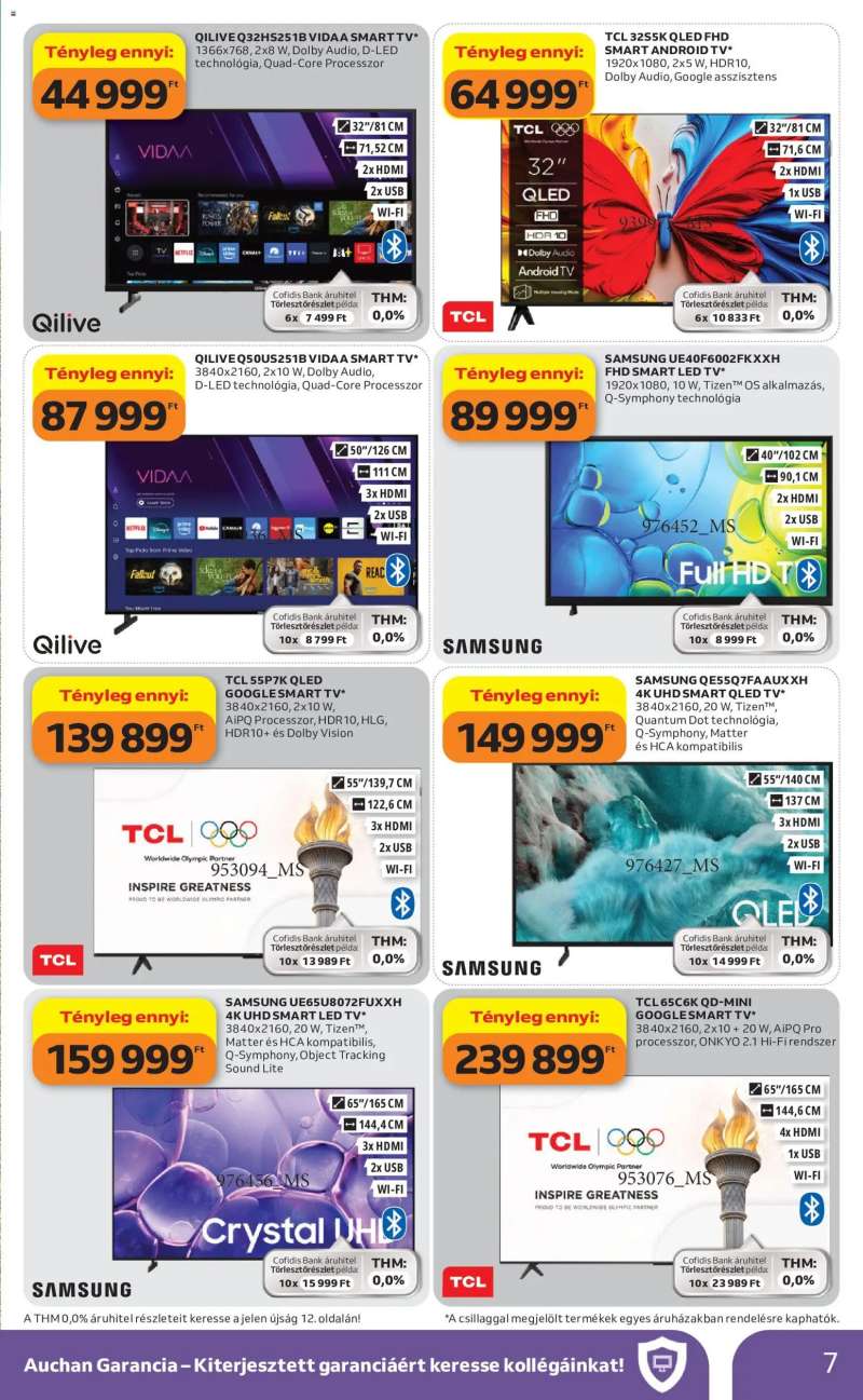 Auchan Auchan Műszaki cikk ajánlataink 7 oldal