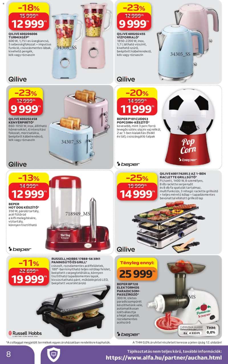 Auchan Auchan Műszaki cikk ajánlataink 8 oldal