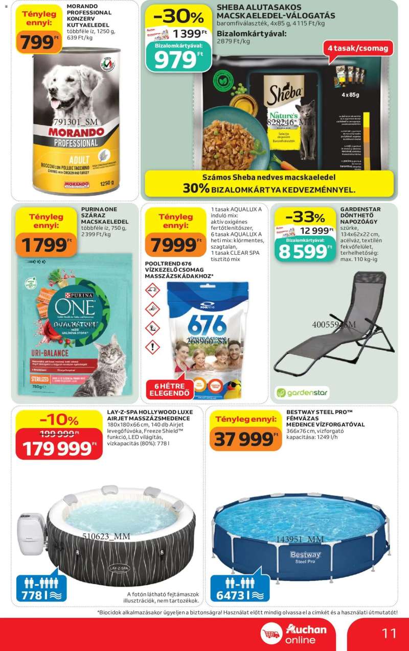 Auchan Auchan Szupermarket akciós újság 11 oldal