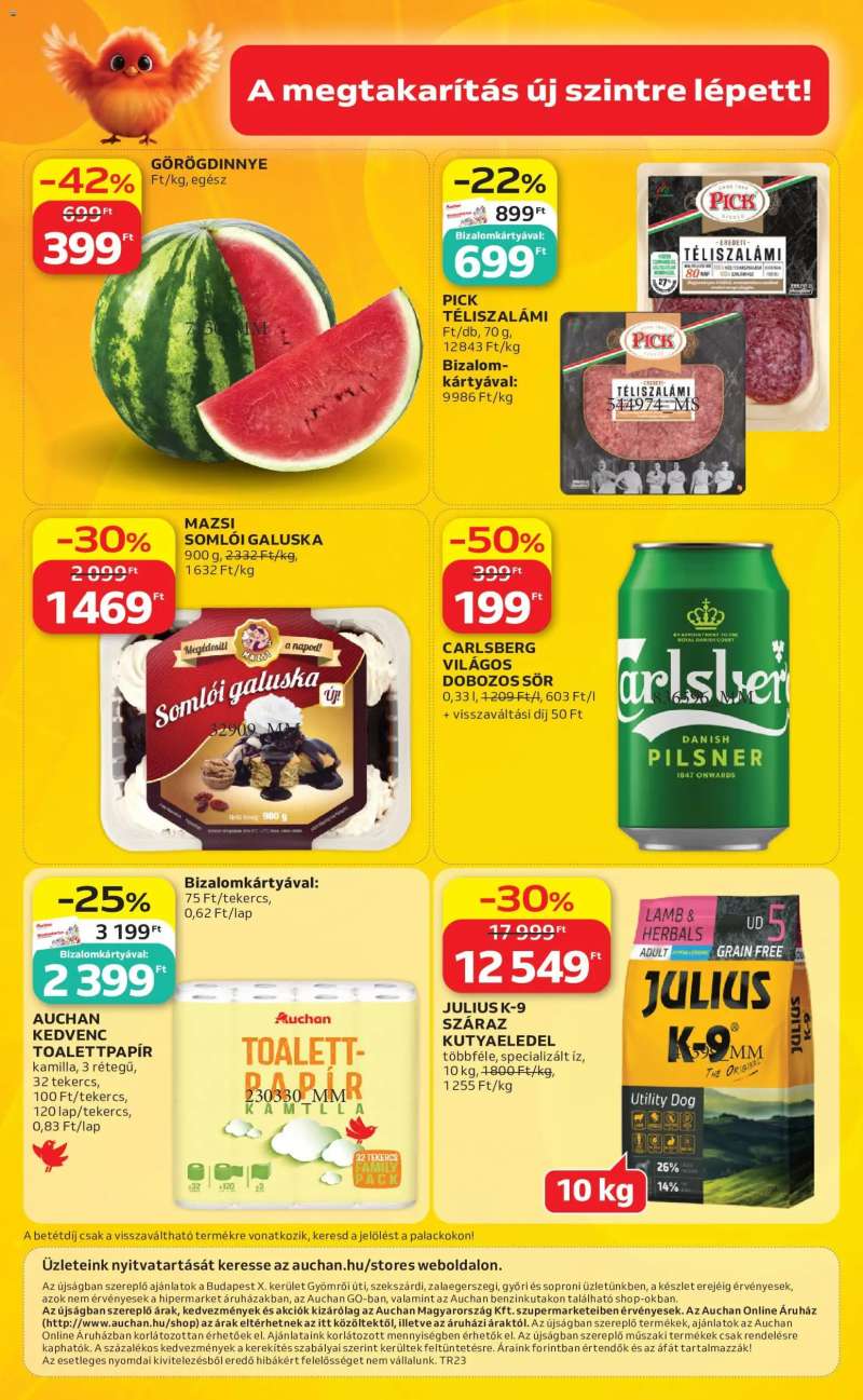 Auchan Auchan Szupermarket akciós újság 12 oldal