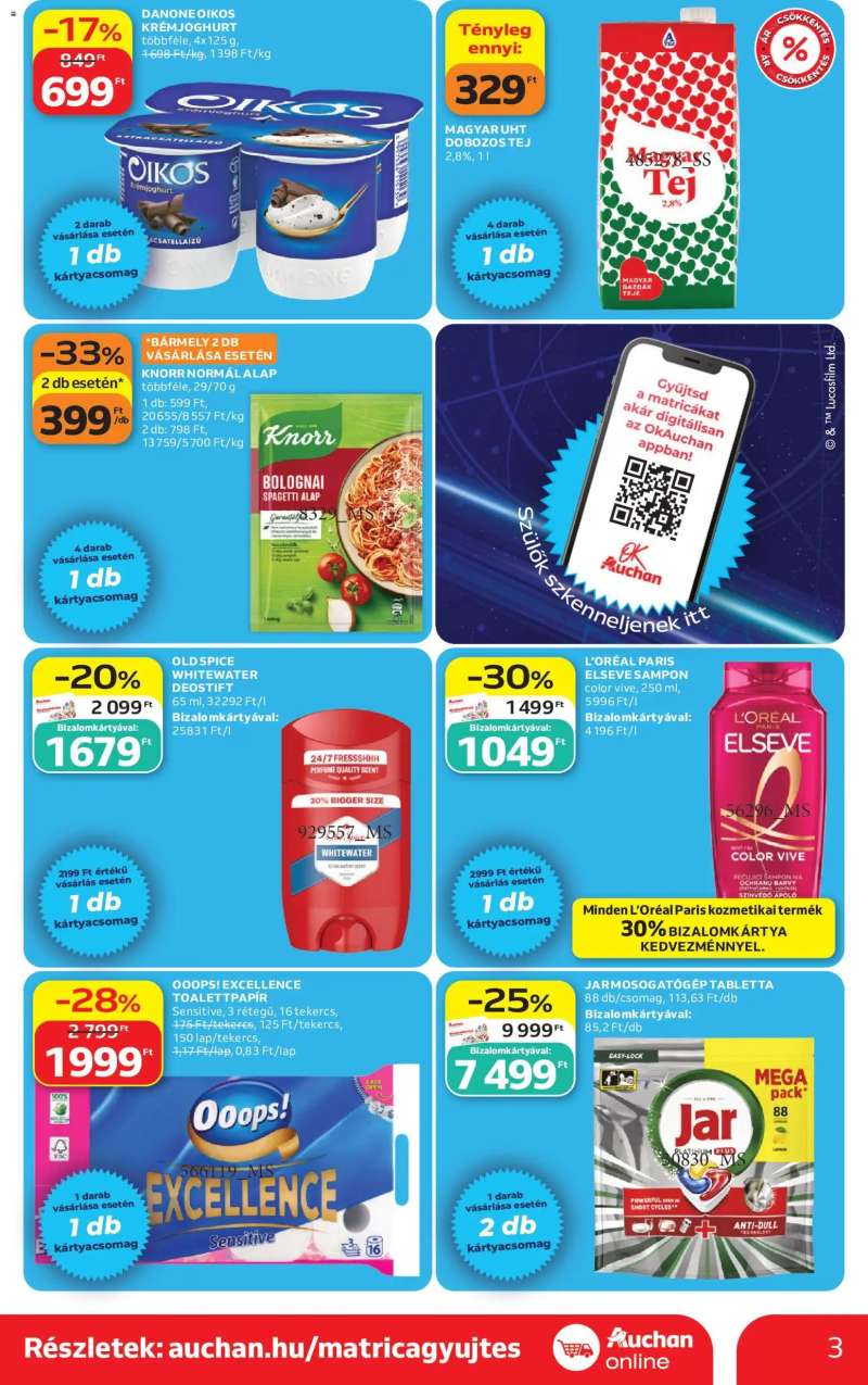 Auchan Auchan Szupermarket akciós újság 3 oldal