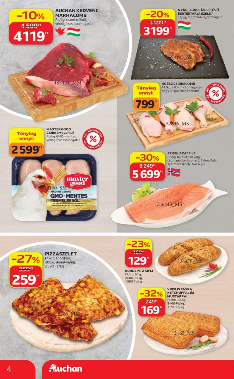Auchan Auchan Szupermarket akciós újság 4 oldal