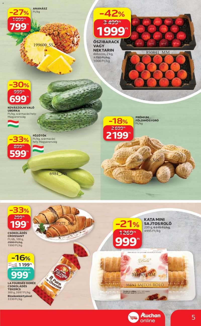 Auchan Auchan Szupermarket akciós újság 5 oldal
