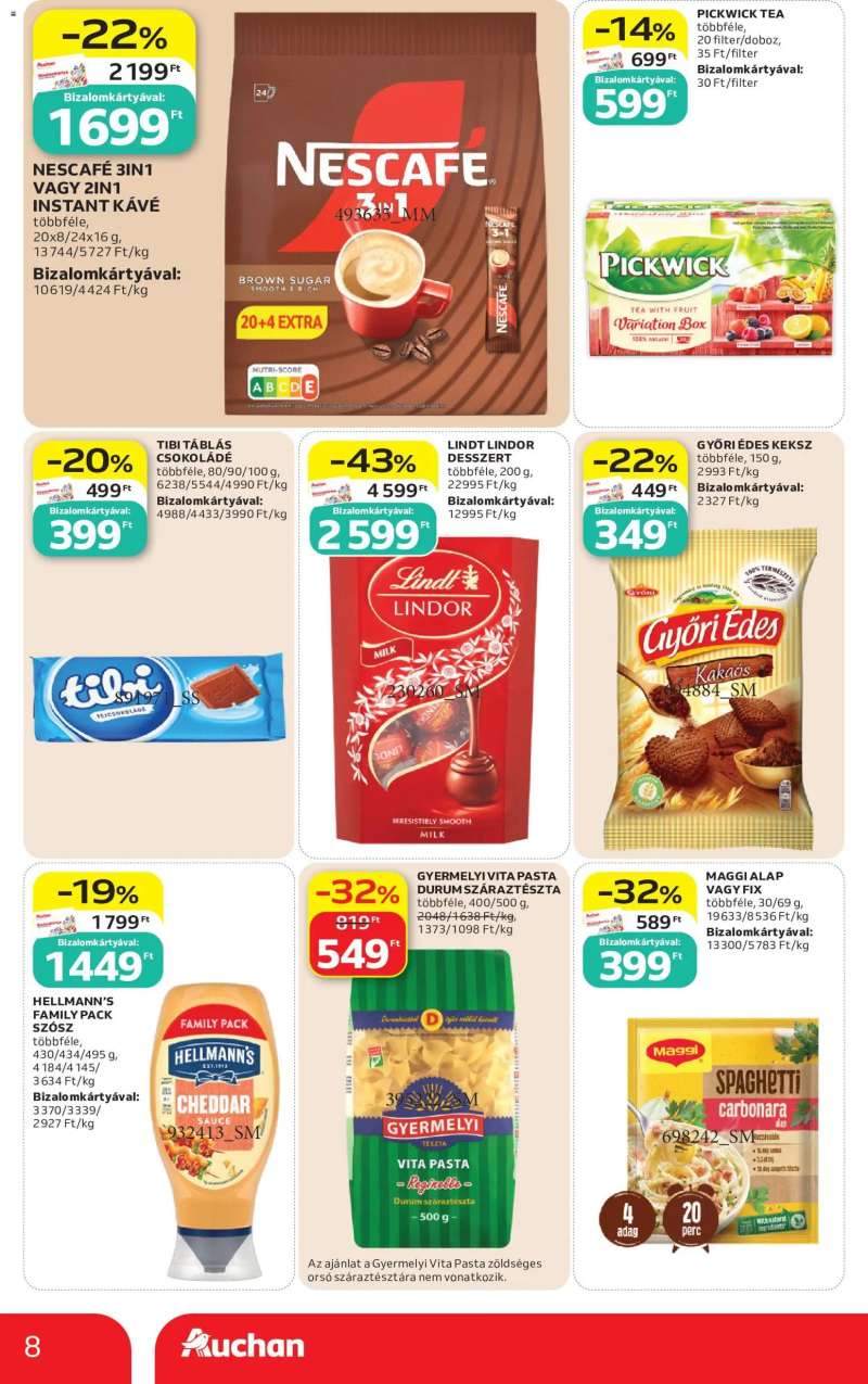 Auchan Auchan Szupermarket akciós újság 8 oldal