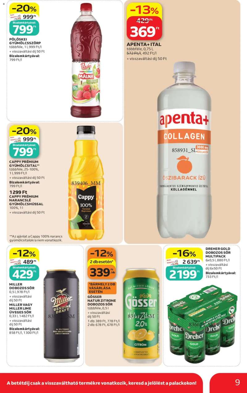Auchan Auchan Szupermarket akciós újság 9 oldal