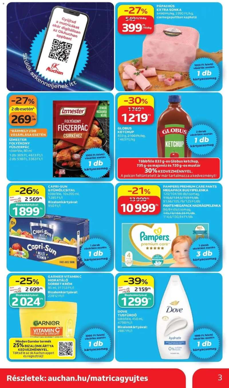 Auchan Auchan akciós újság Fót 3 oldal