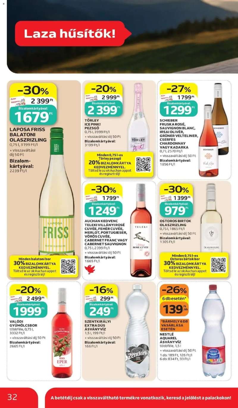 Auchan Auchan akciós újság Fót 32 oldal