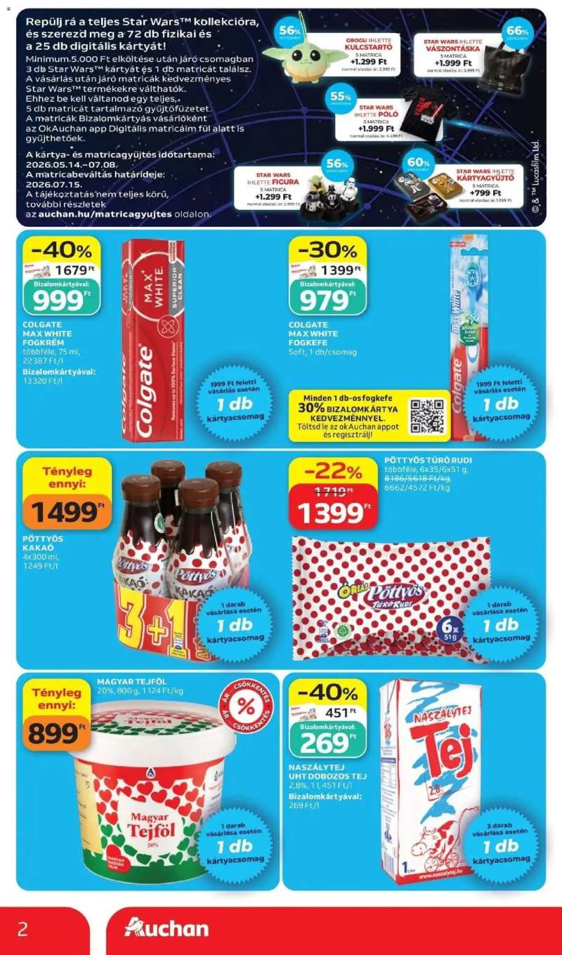 Auchan Auchan újság érvényessége 2026.06.17-ig 2 oldal