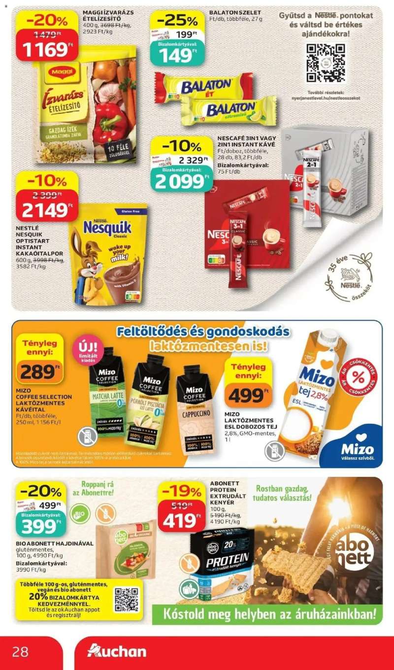 Auchan Auchan újság érvényessége 2026.06.17-ig 28 oldal