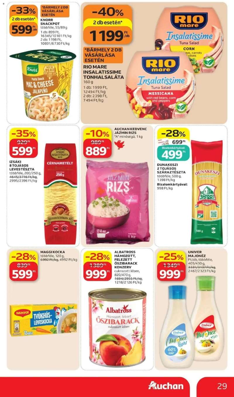 Auchan Auchan újság érvényessége 2026.06.17-ig 29 oldal