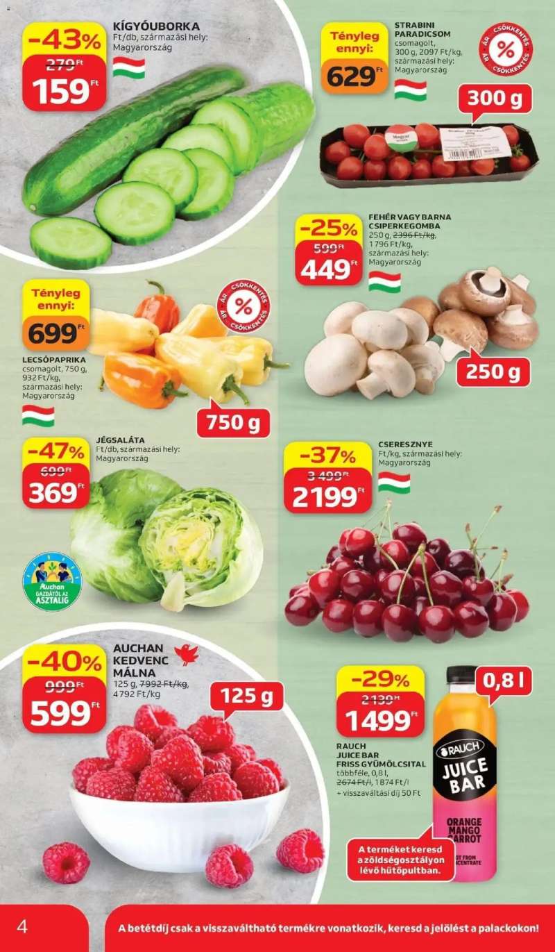 Auchan Auchan újság érvényessége 2026.06.17-ig 4 oldal
