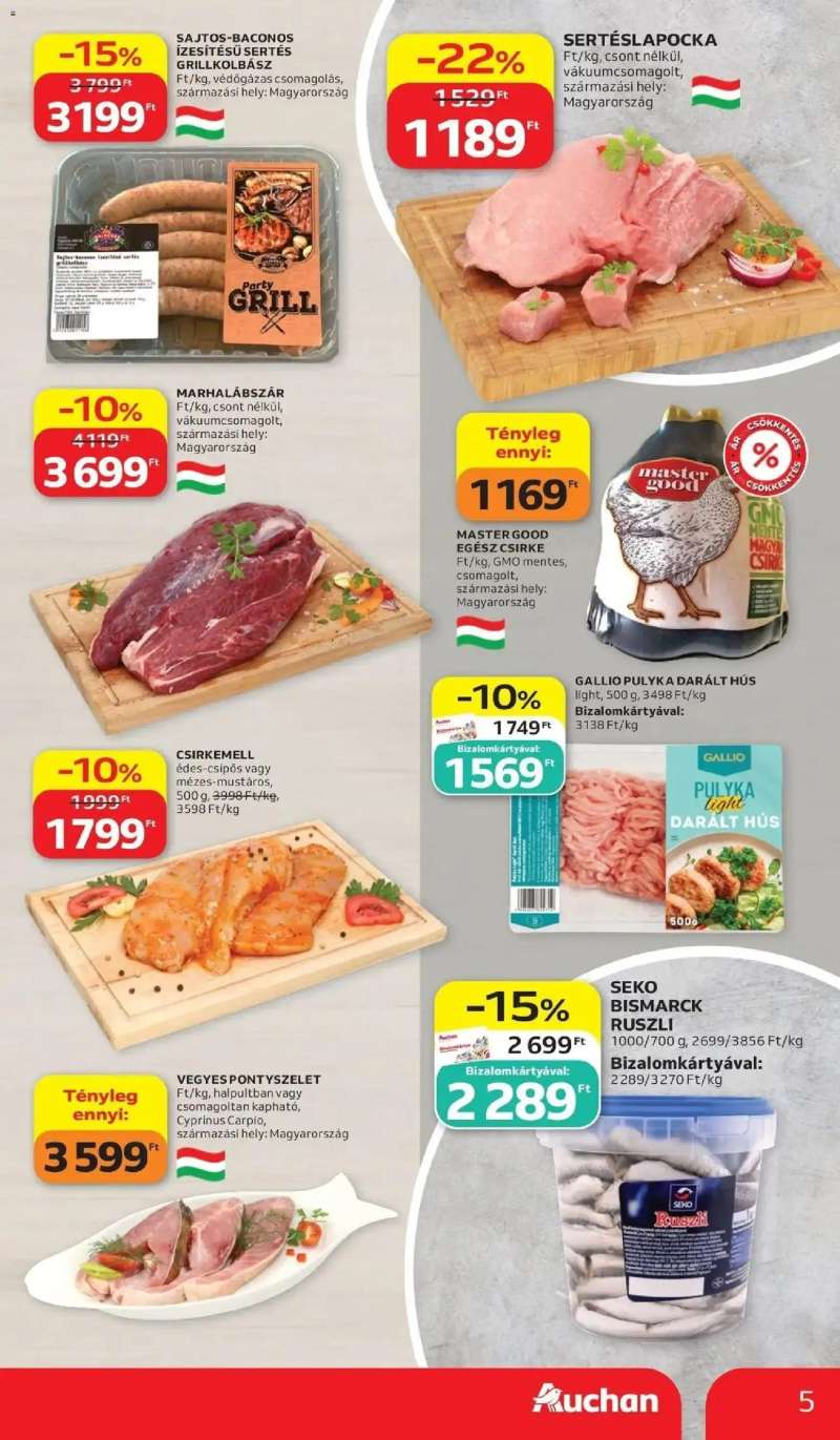 Auchan Auchan újság érvényessége 2026.06.17-ig 5 oldal