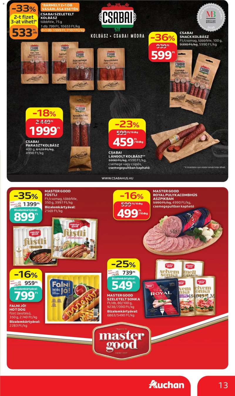 Auchan Auchan akciós újság 13 oldal