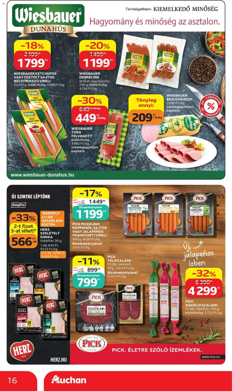 Auchan Auchan akciós újság 16 oldal
