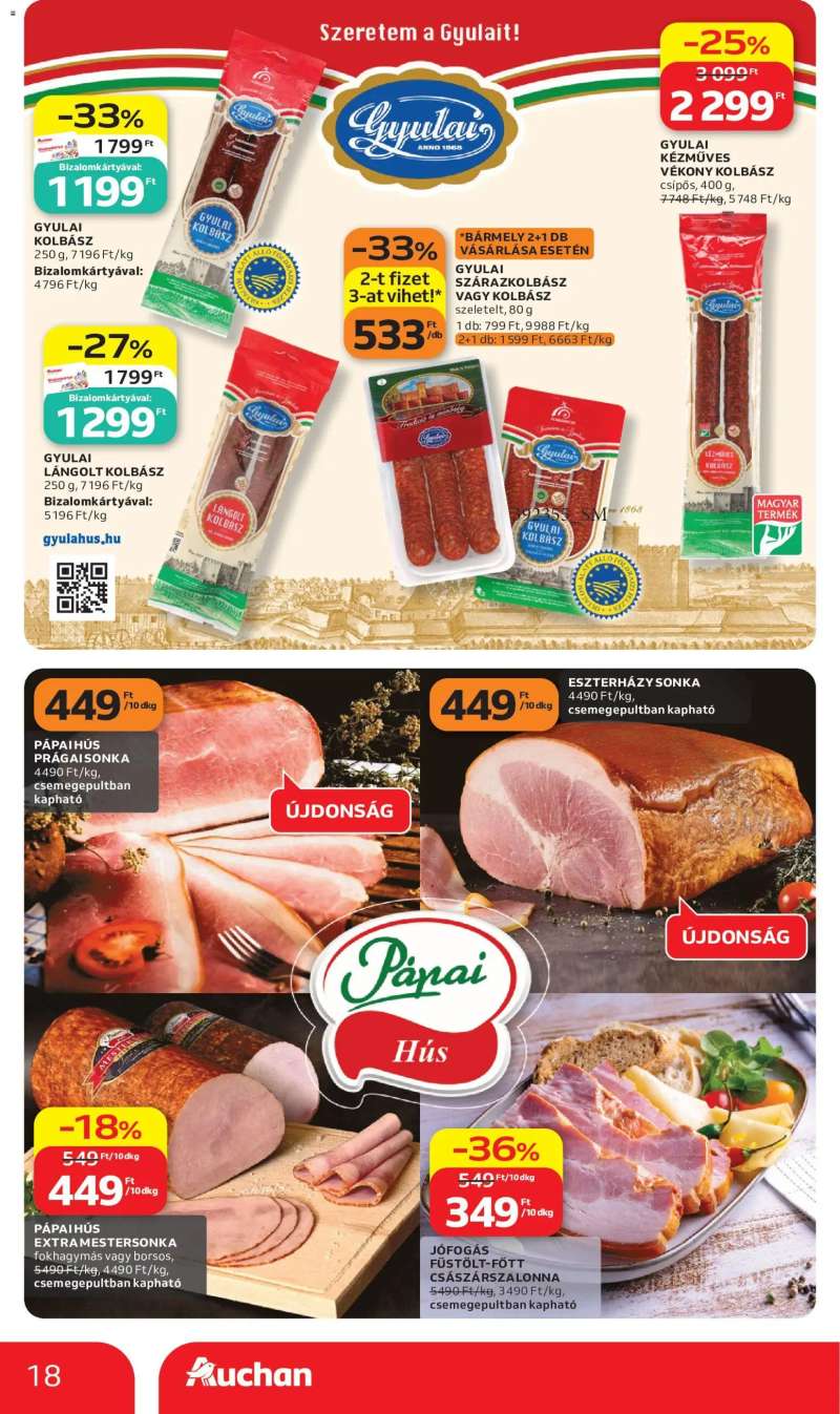 Auchan Auchan akciós újság 18 oldal