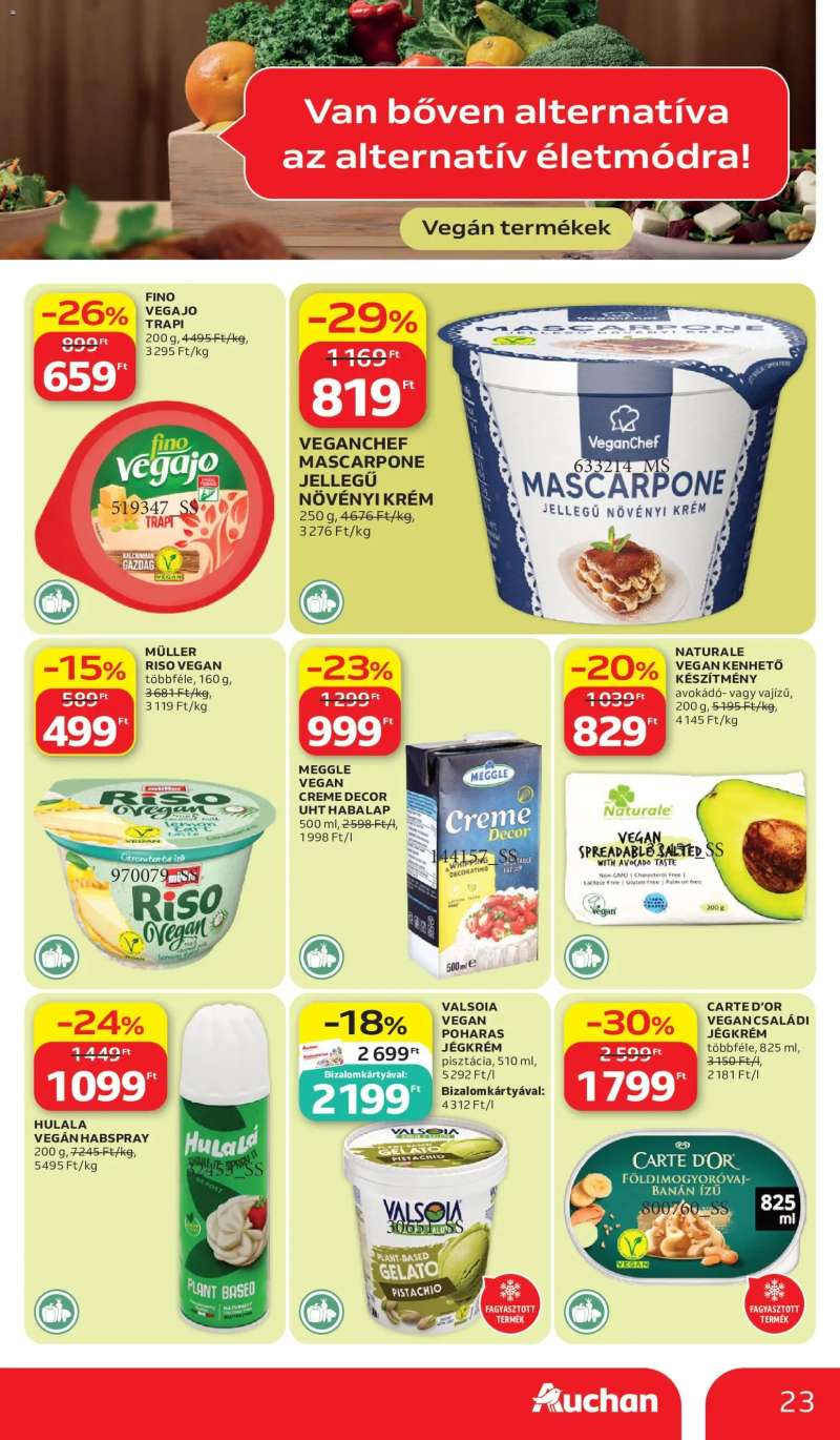 Auchan Auchan akciós újság 23 oldal