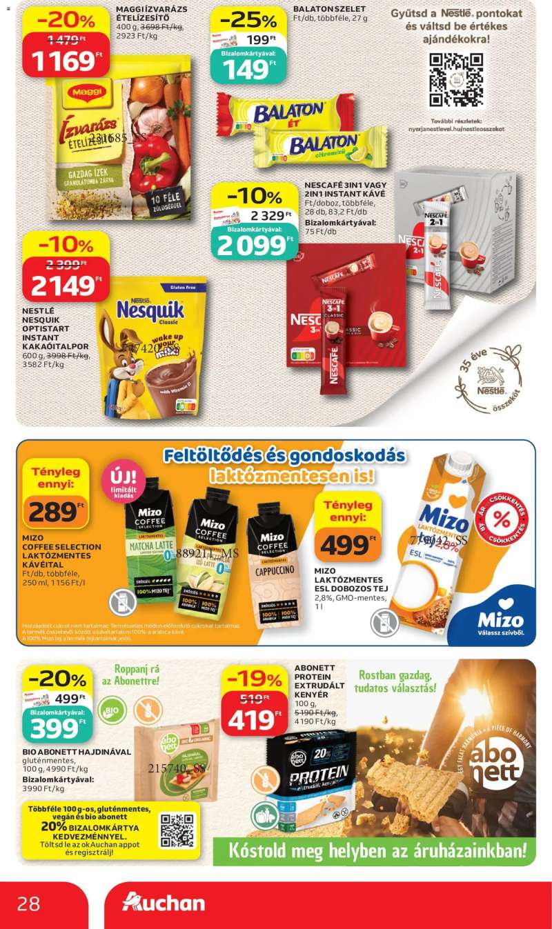 Auchan Auchan akciós újság 28 oldal