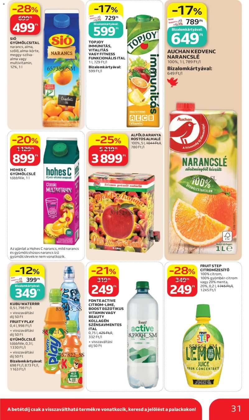 Auchan Auchan akciós újság 31 oldal